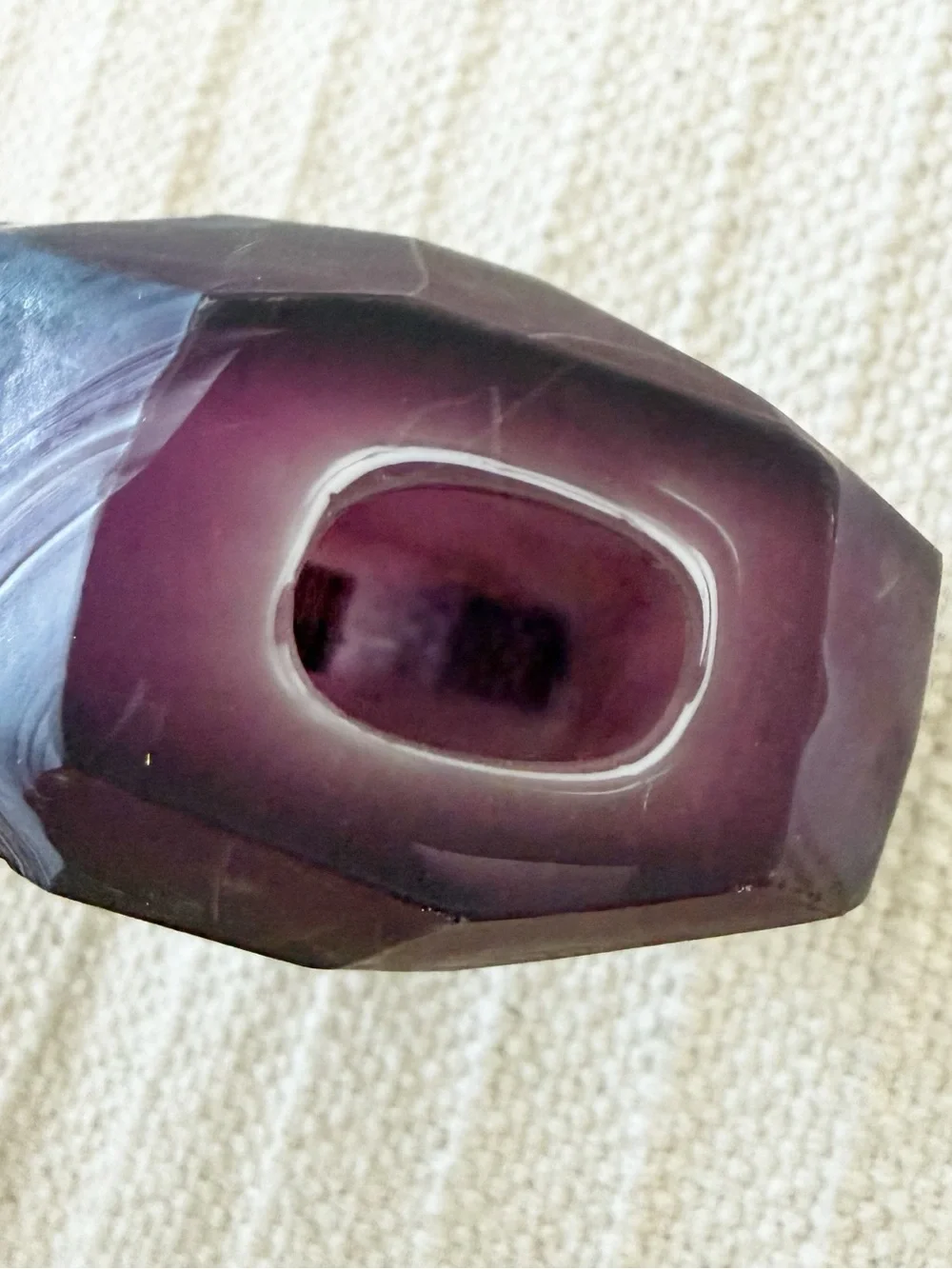 Kendra Scott Bud Vase Handblown Glass in Deep Purple Plum